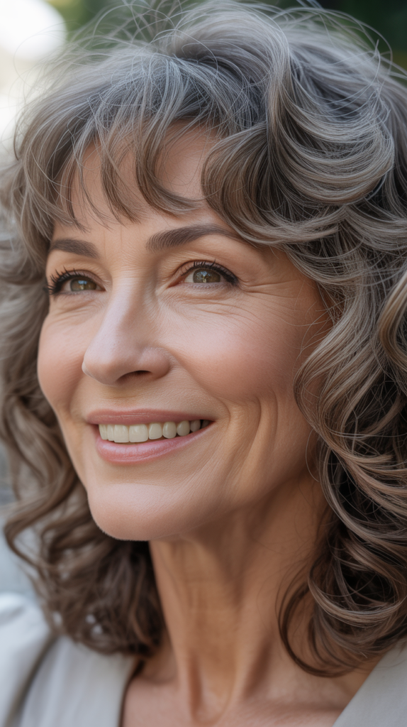 Wispy Bangs for Curly Hair