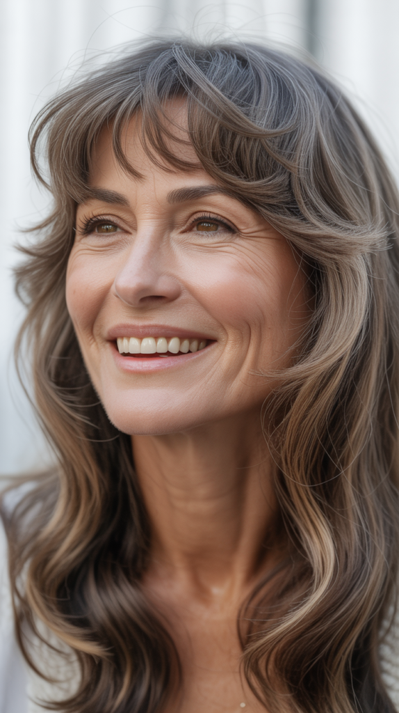 Wispy Bangs with Long Hair