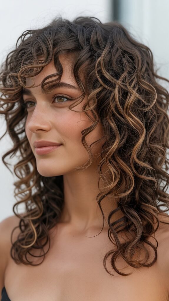 Asymmetrical Layered Curls