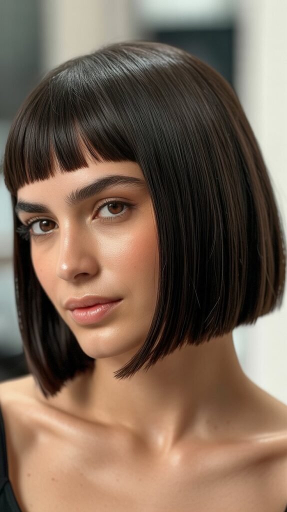 Blunt Cut Bob with Micro Bangs