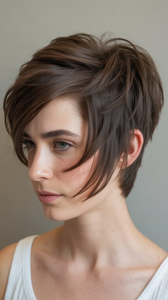 Asymmetrical Pixie Cut