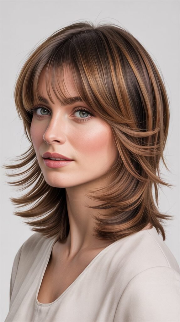 Blended Layers with Feathered Bangs