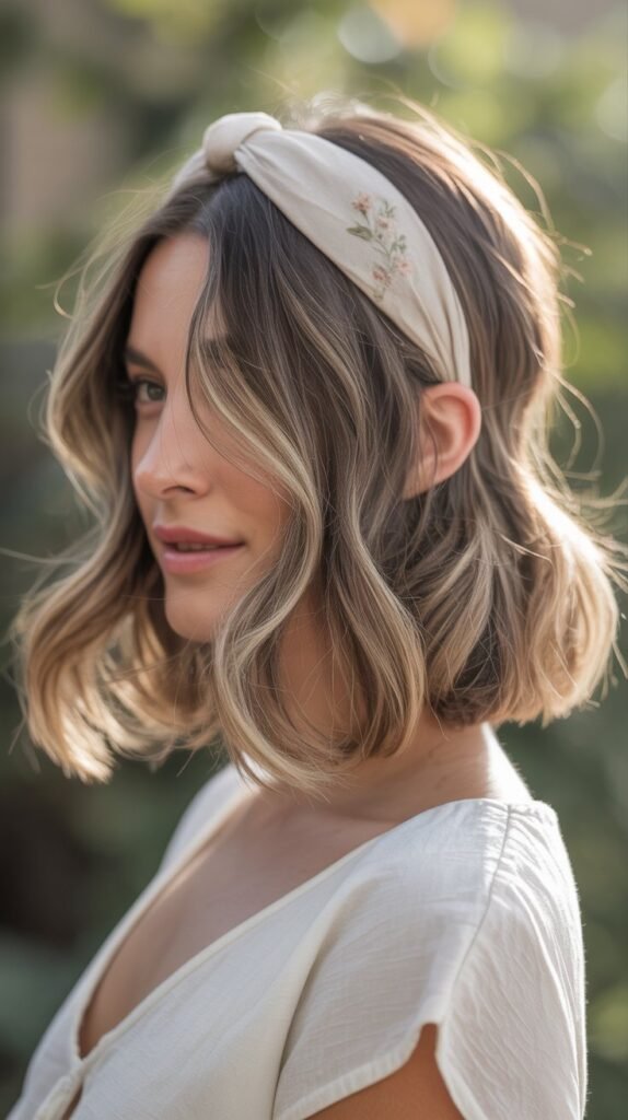 Long Bob with Headband