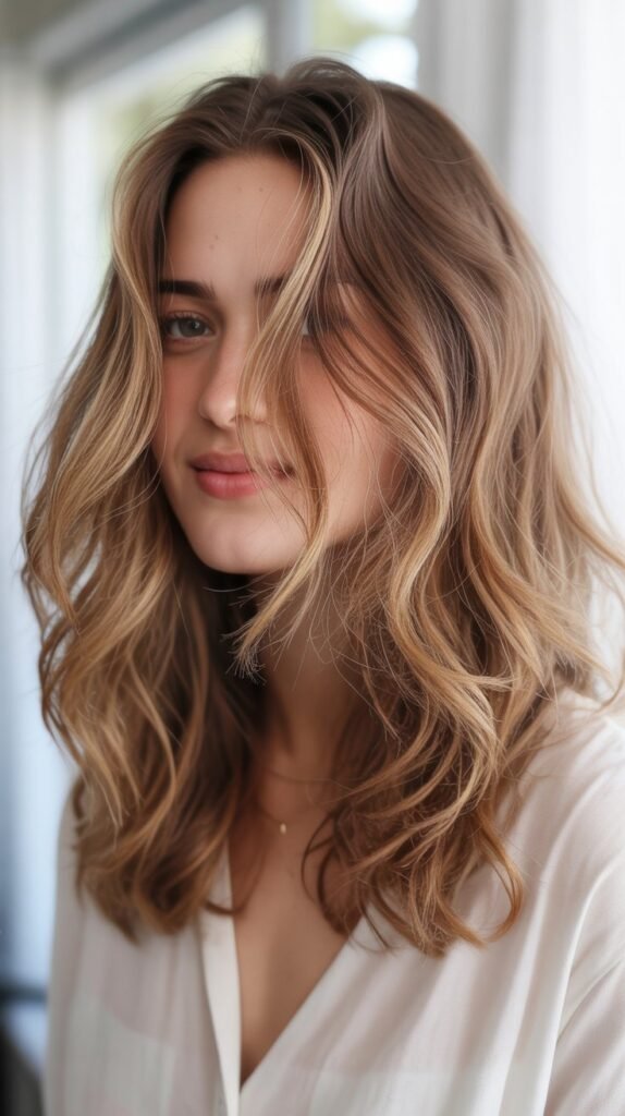 Beachy Waves at Shoulder Length