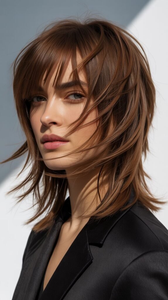 Shattered Layers with Textured Fringe for Modern Edge
