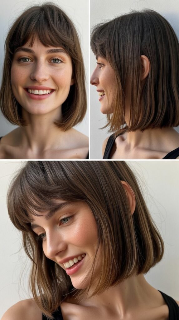 Long Bob with See-Through Bangs