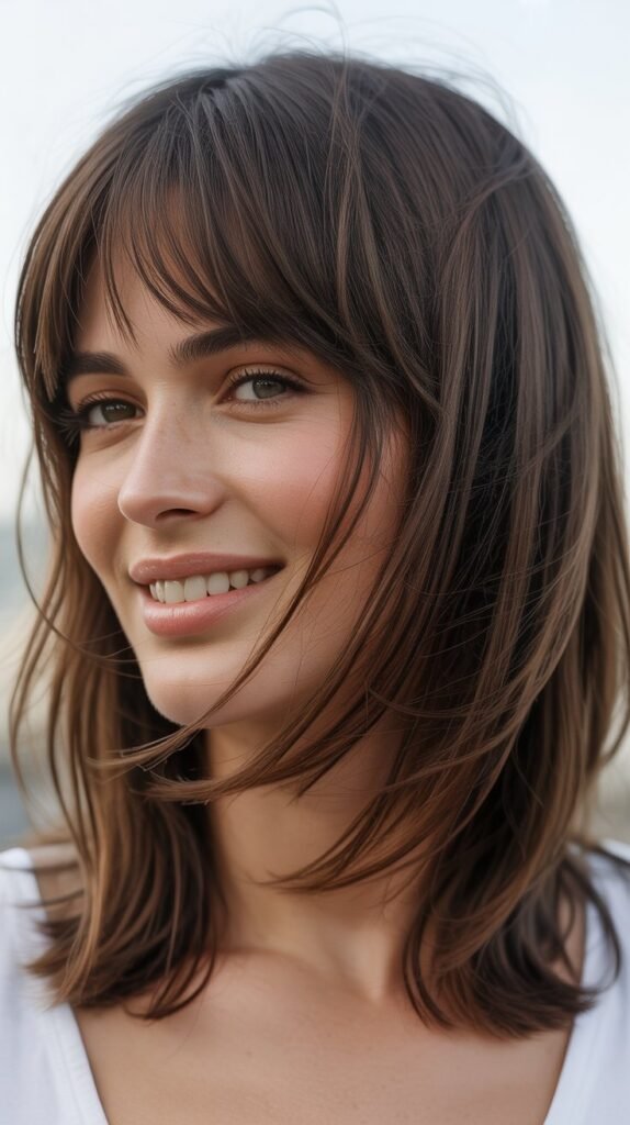 Piece-y Bangs With Razor-Cut Layers