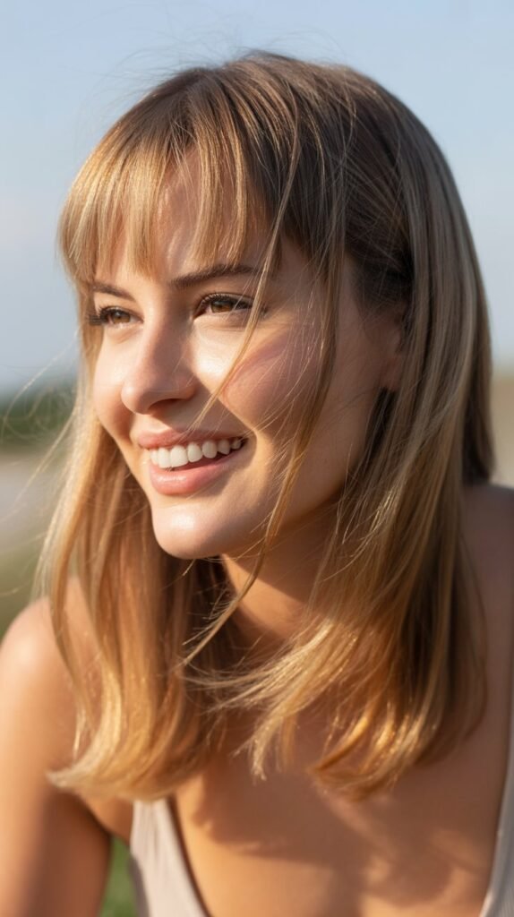 Wispy Bangs and Hair Texture Transitions