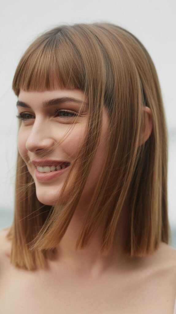 Blunt Midi with Micro Fringe