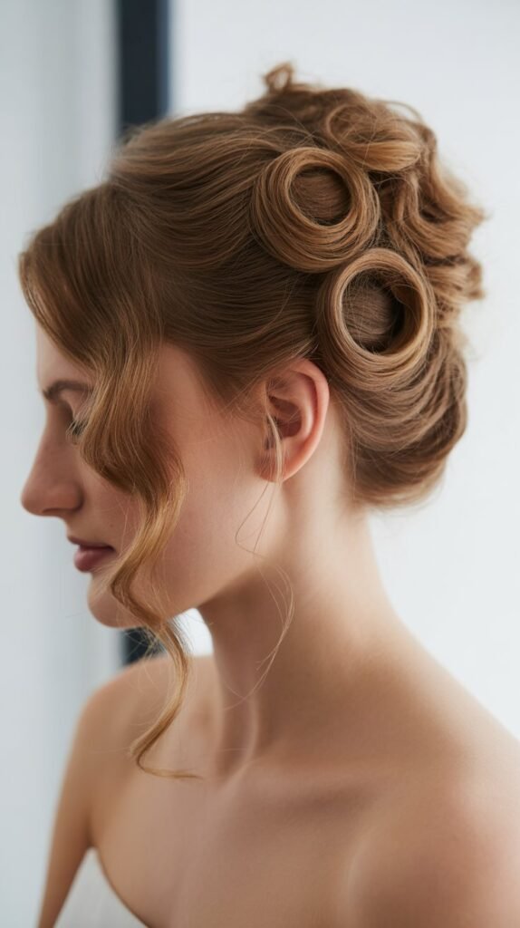 The Pin-Curl Updo
