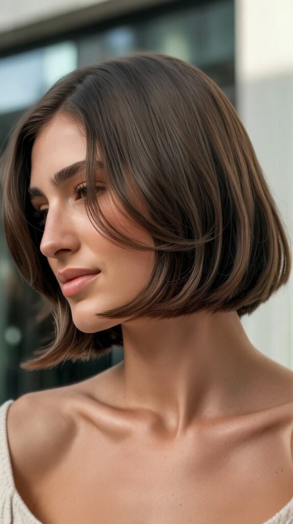 French Bob for Round Faces