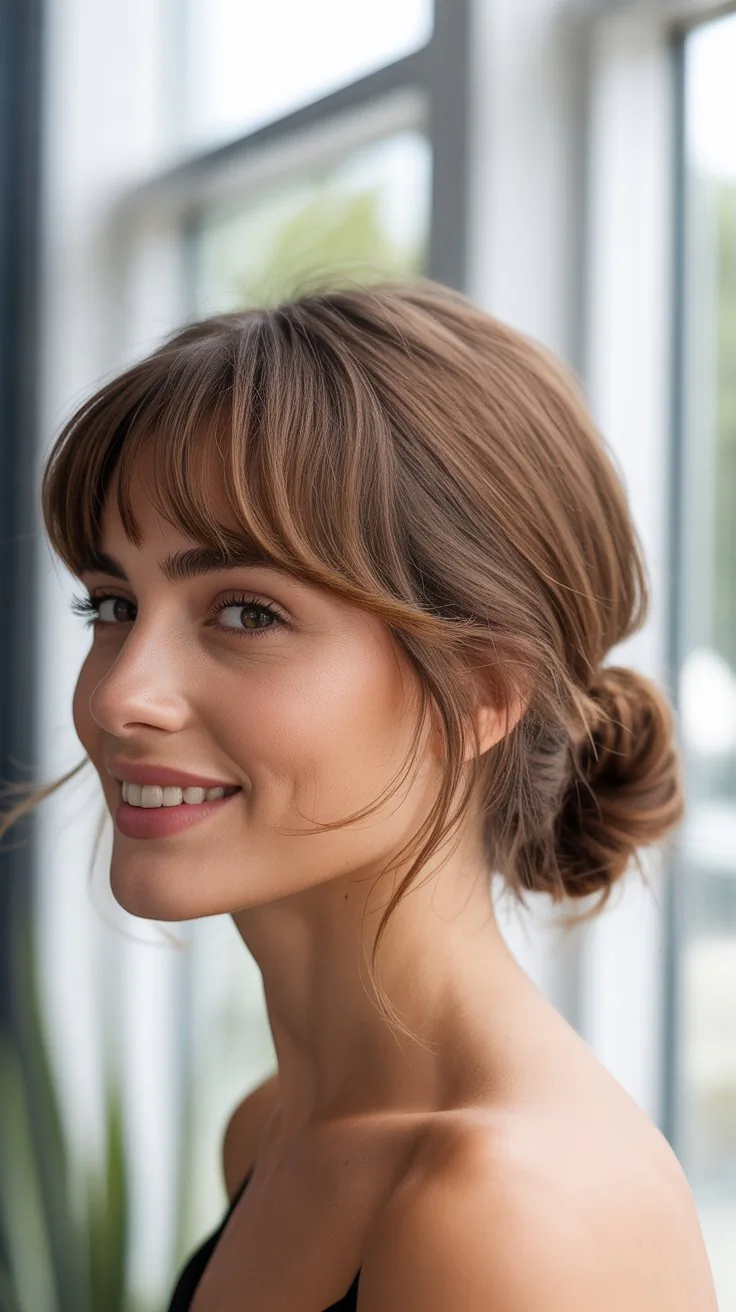 Best Medium-Length Hairstyles with Bangs Updos You'll Love