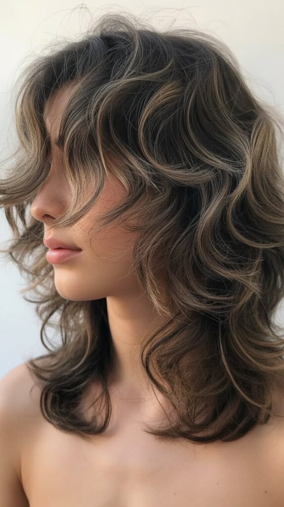 Wolf Cut with Feathered Face-Framing