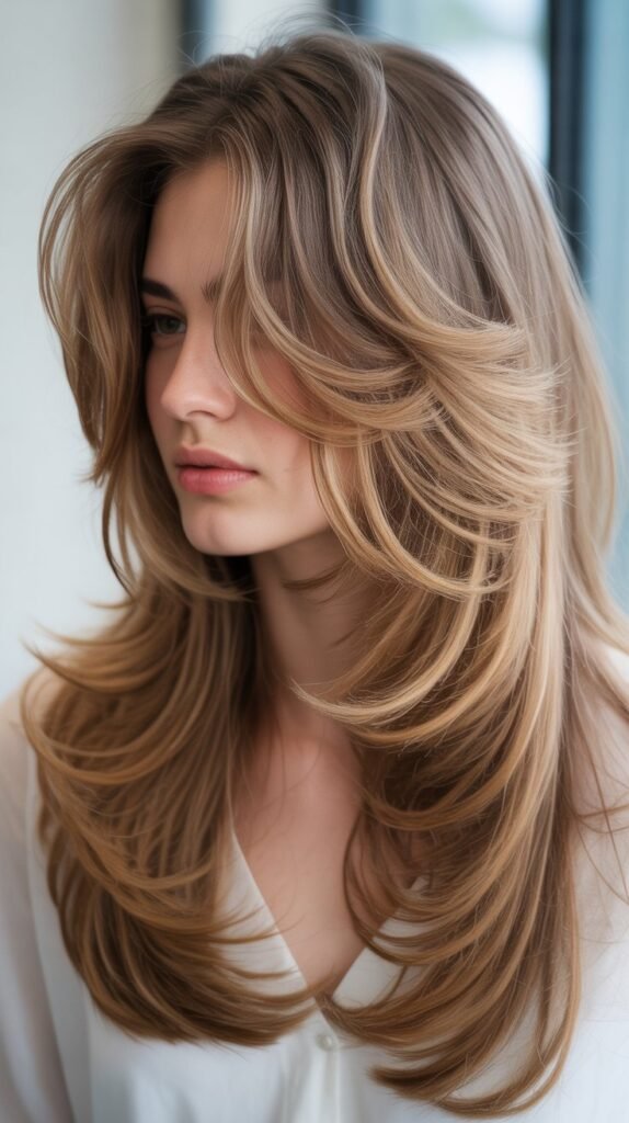 Long Layers with Ombré Color