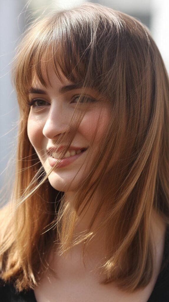 Creating Volume in Fine Wispy Bangs