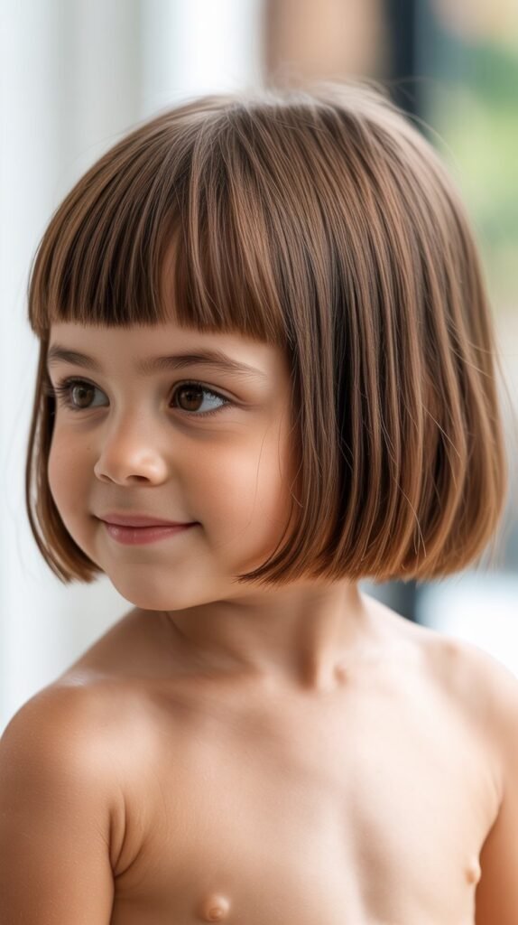 Classic French Bob with Blunt Edges