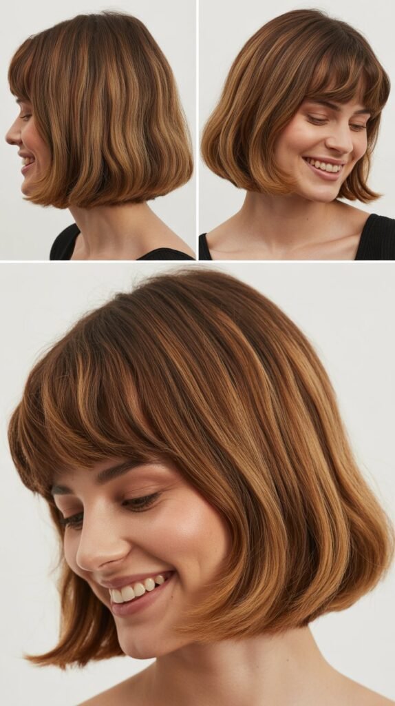 Long Bob with Graduated Bangs