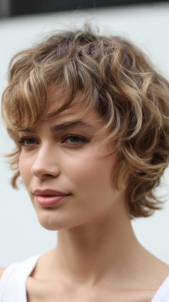 Tousled Crop with Textured Fringe