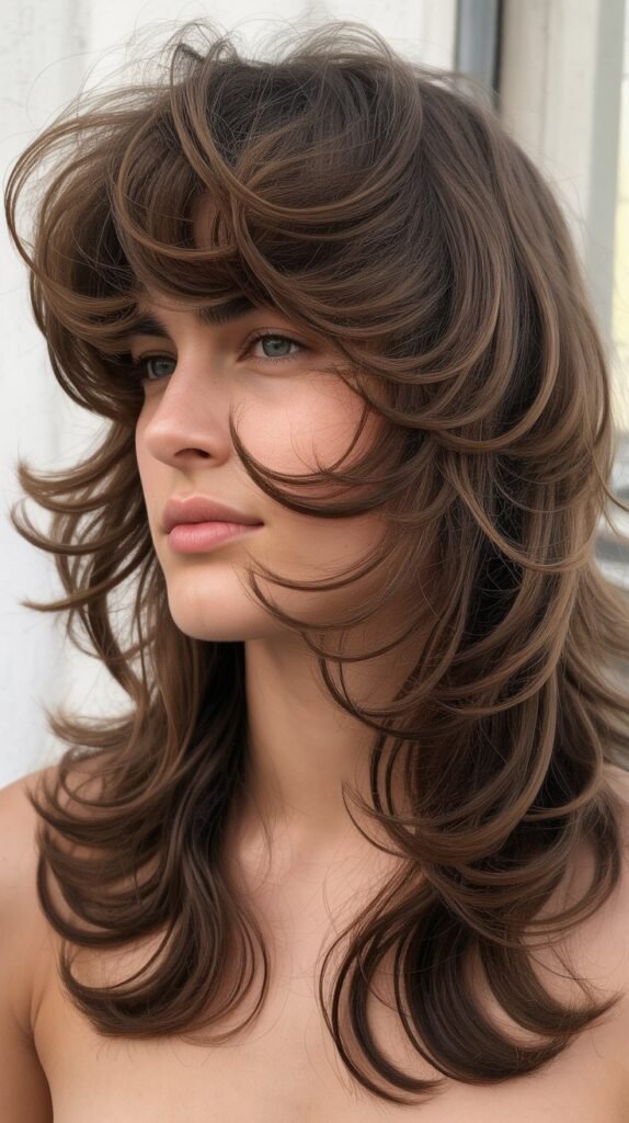 Layered Mullet with Statement Face Framing