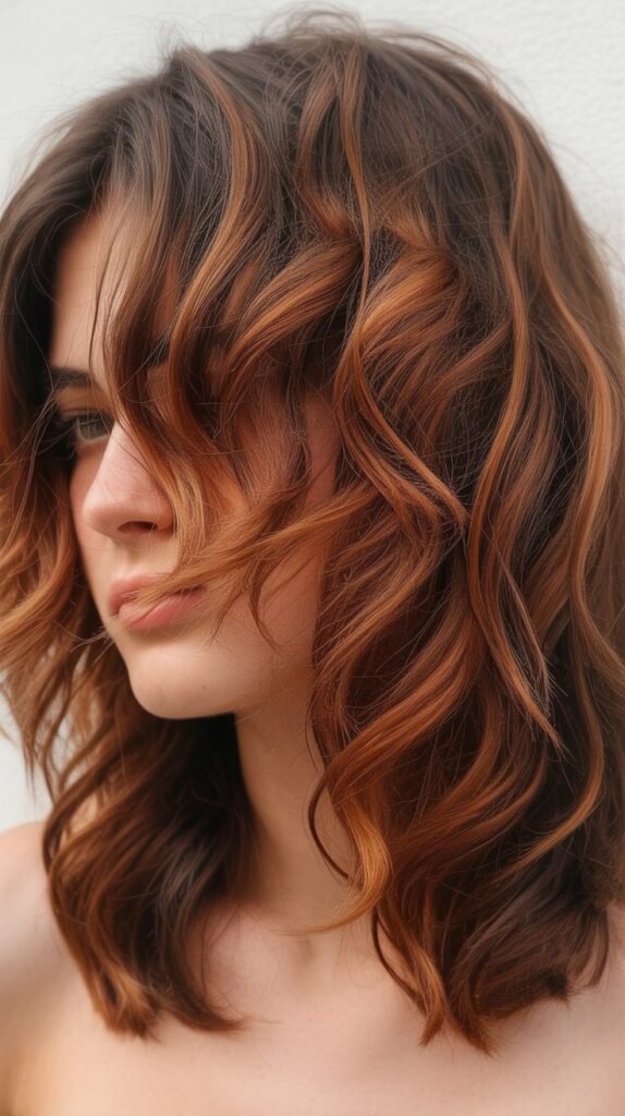 Wolf Cut with Copper Tones