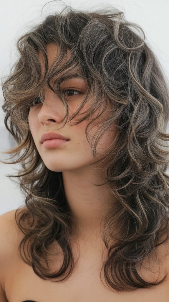  Shaggy Layers with Piece-y Face Framing