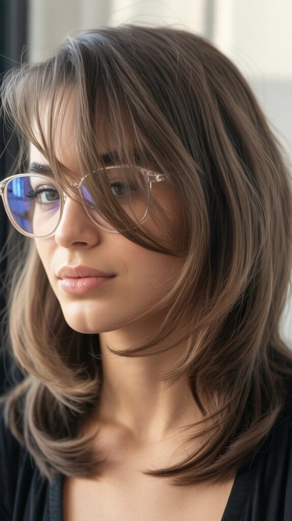 Medium Length With Long Side Bangs