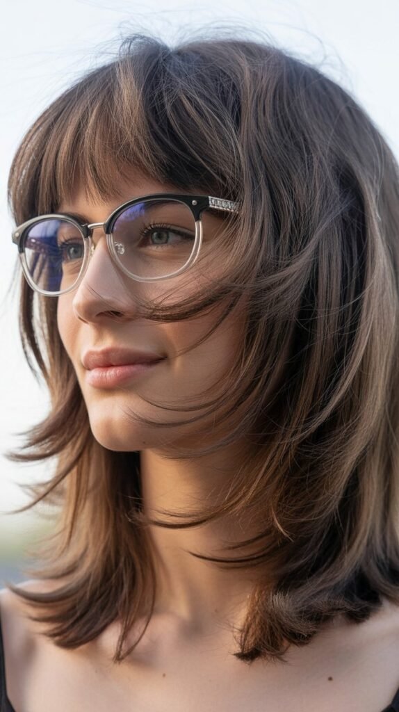 Medium Shag With Piecey Micro Bangs