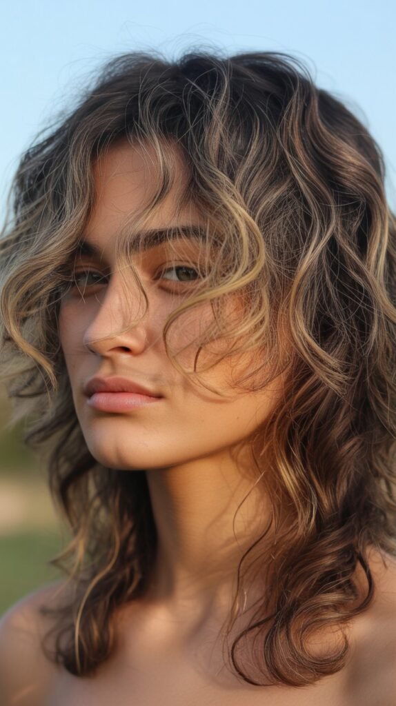 Wolf Cut with Face-Framing Highlights