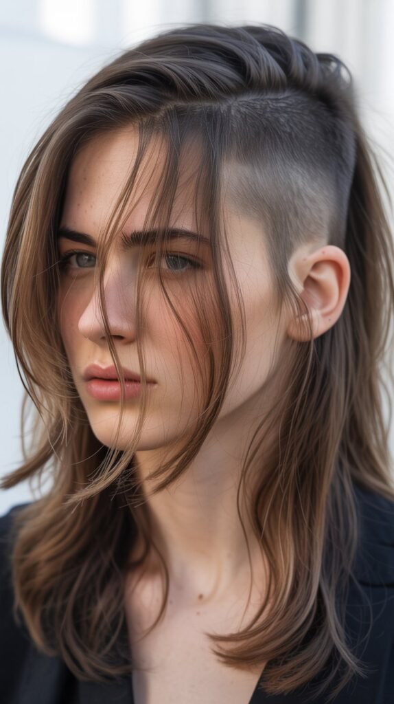 Edgy Undercut With Long Layered Top