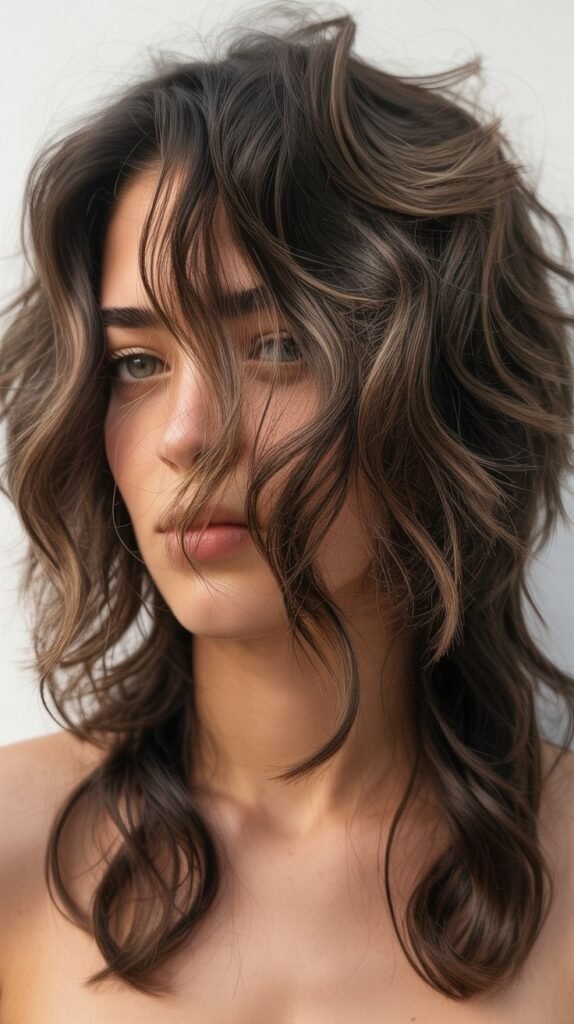  Asymmetrical Wolf Cut with Dramatic Difference