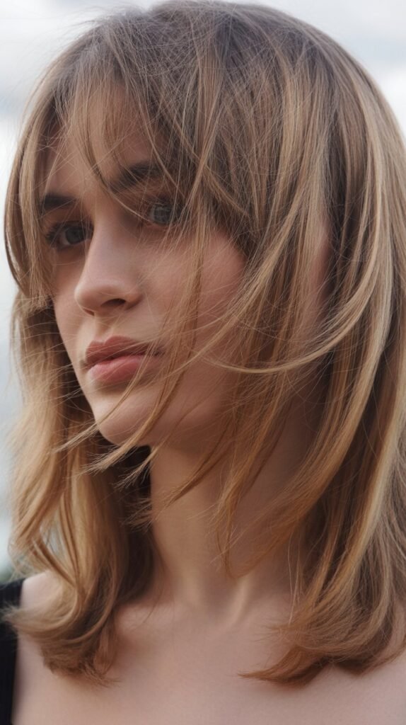 Soft Layers with Feathered Bangs