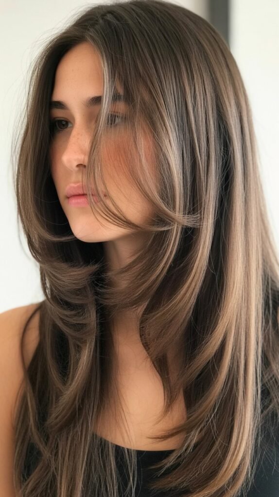 Feathered Layers with Straight Back