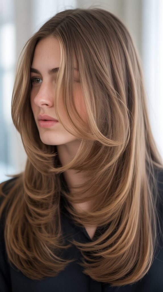 Long Layers Starting Below Chin