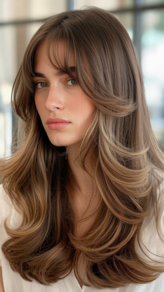 Soft Layers With Micro Bangs