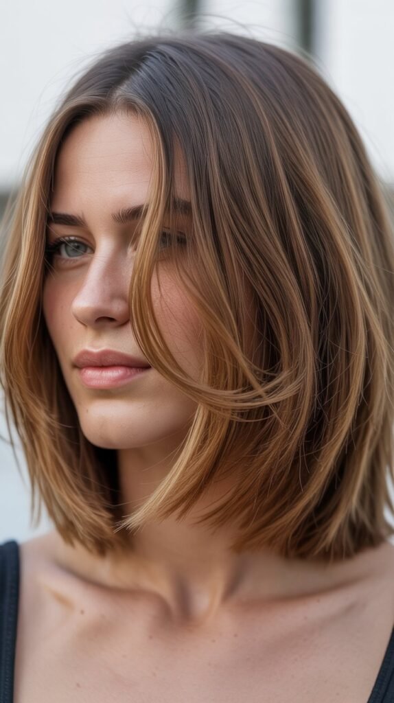 Razored Long Layered Bob