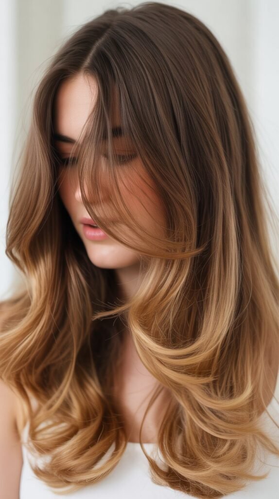 Face-Framing Layers With Ombre