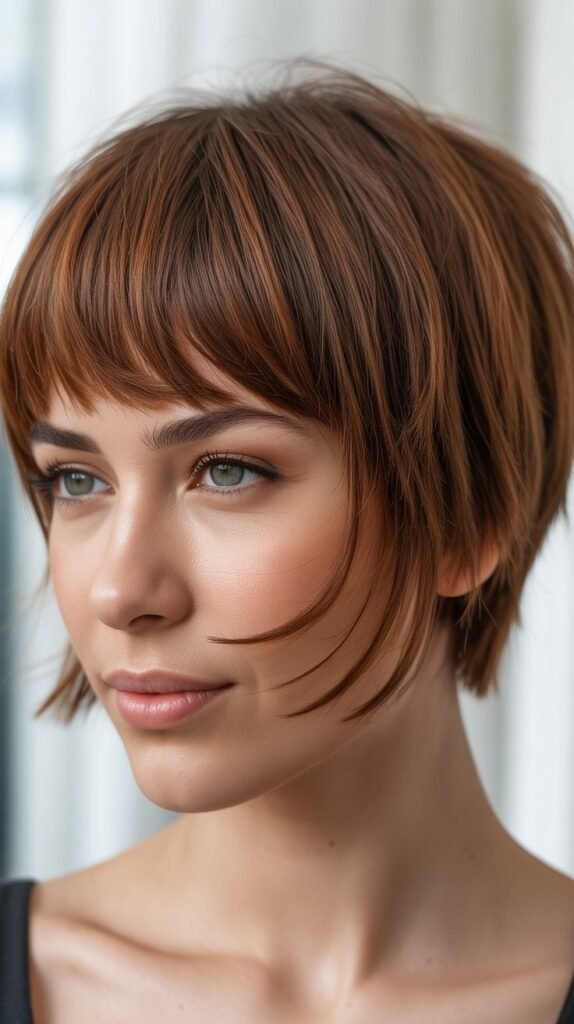 Pixie Cut With Bangs