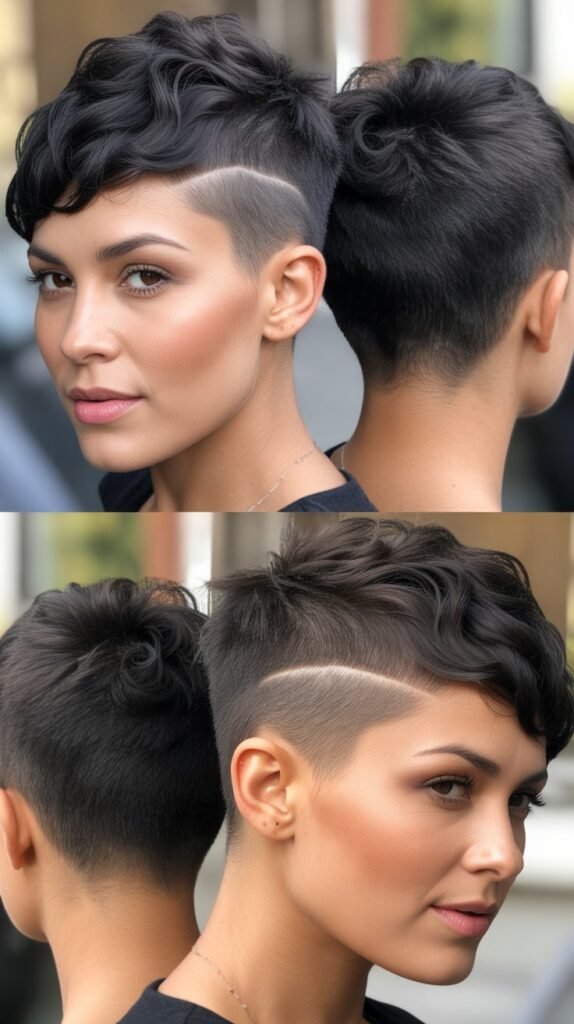 Pixie Cut with Shaved Side