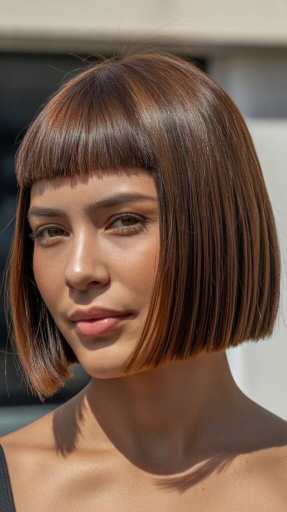 Blunt Cut Bob with Micro Bangs