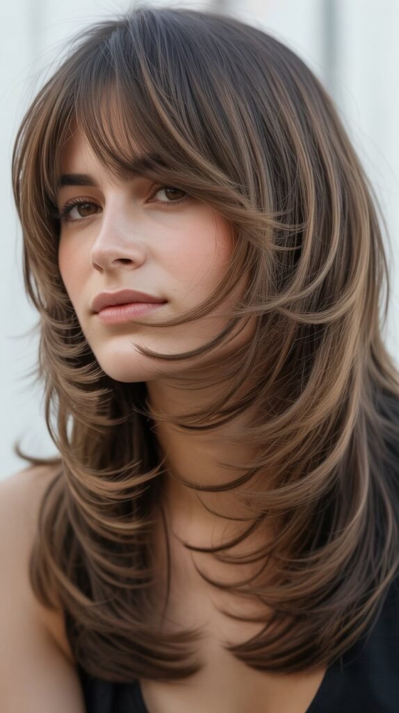 Long Shag with Layered Fringe