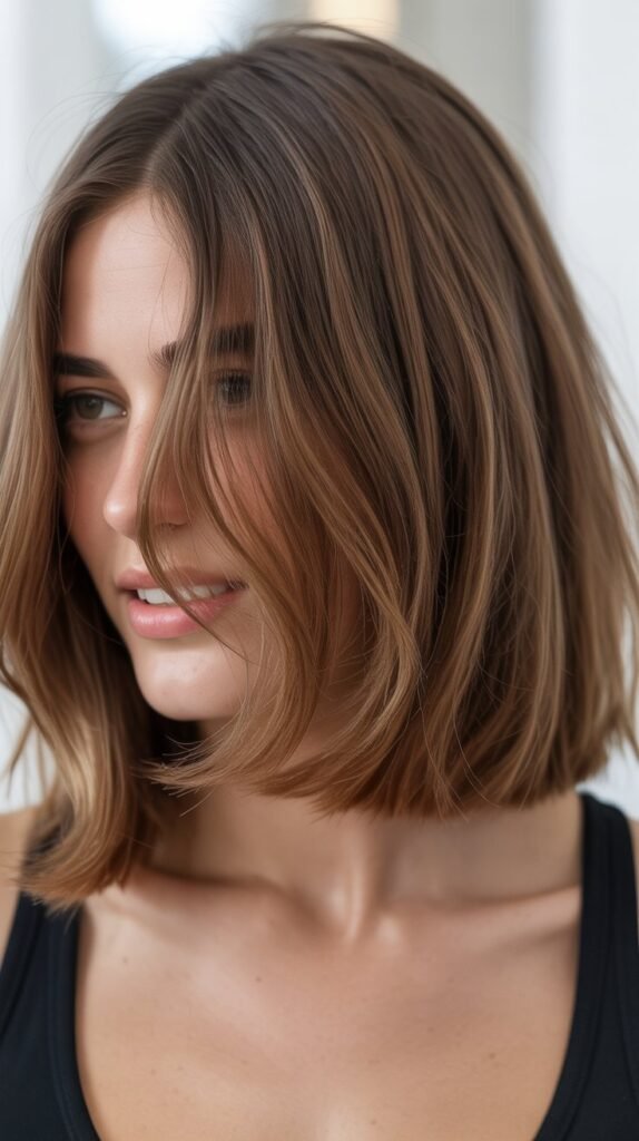 Long Bob With Soft Graduation and Invisible Layers