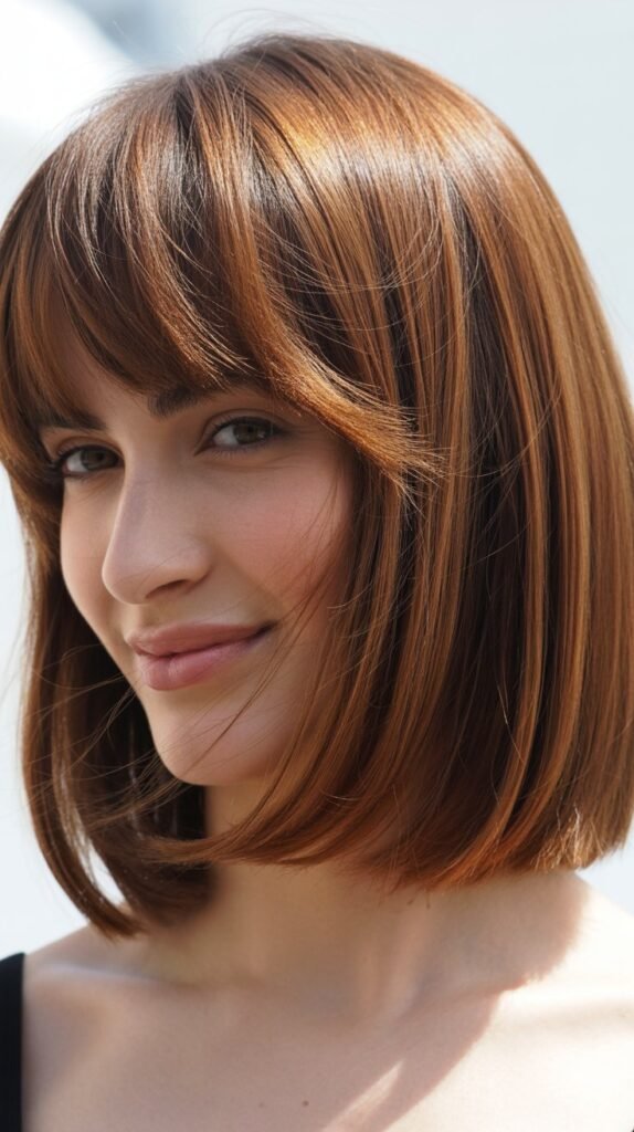 Soft Graduated Fringe with Medium Graduated Bob