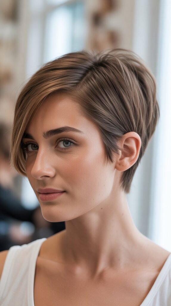 The Side-Parted Pixie