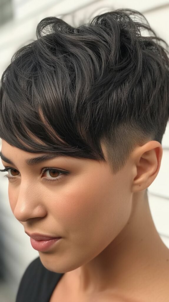 Long Pixie with Tapered Sides