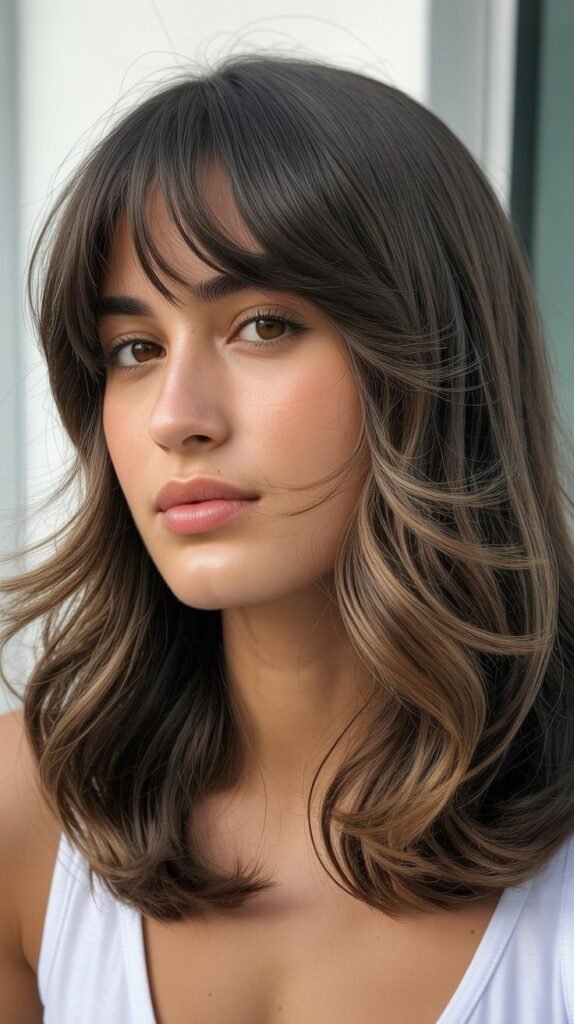 Bottleneck Bangs: Modern and Flattering
