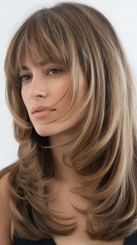 Textured Layers with Bangs