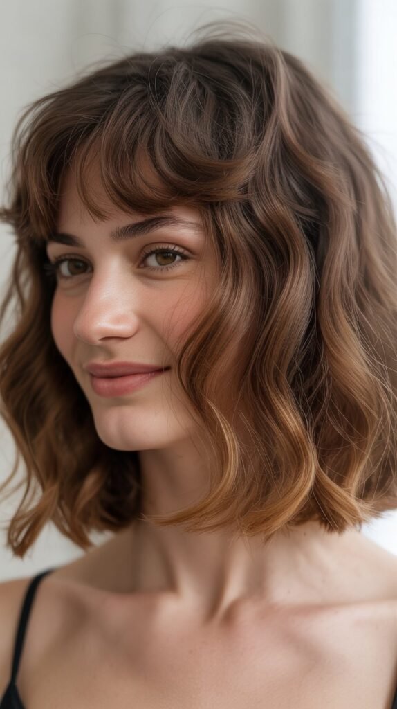 Wavy Bob with Micro Fringe