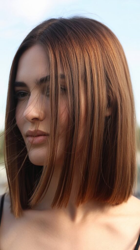 Blunt Cut With Minimal Layering Around Face