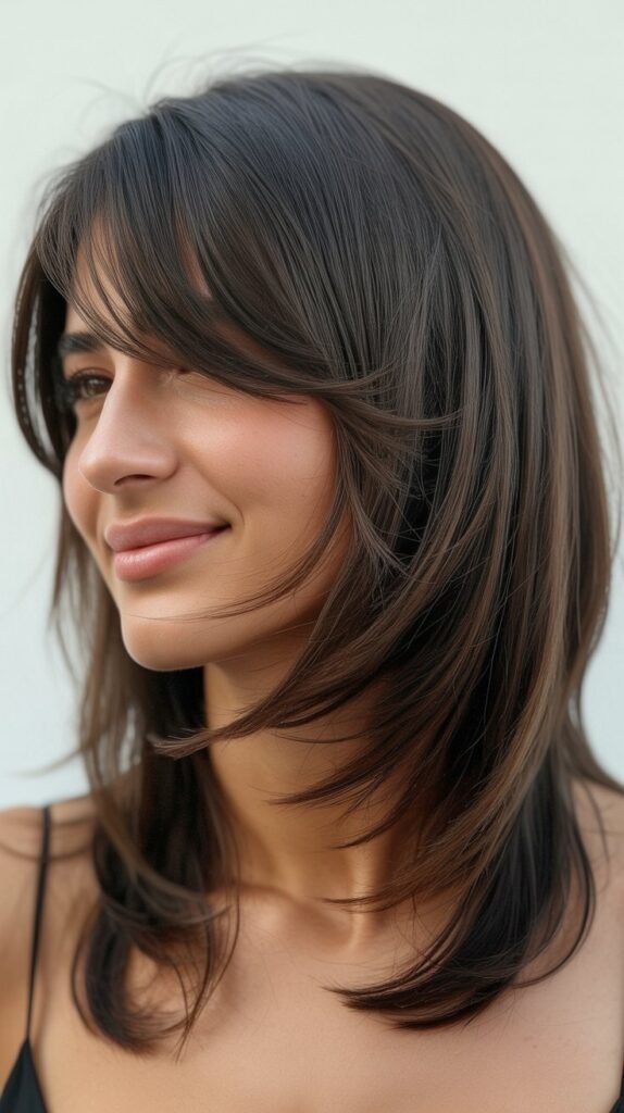 Long Side Bangs With Graduated Cut