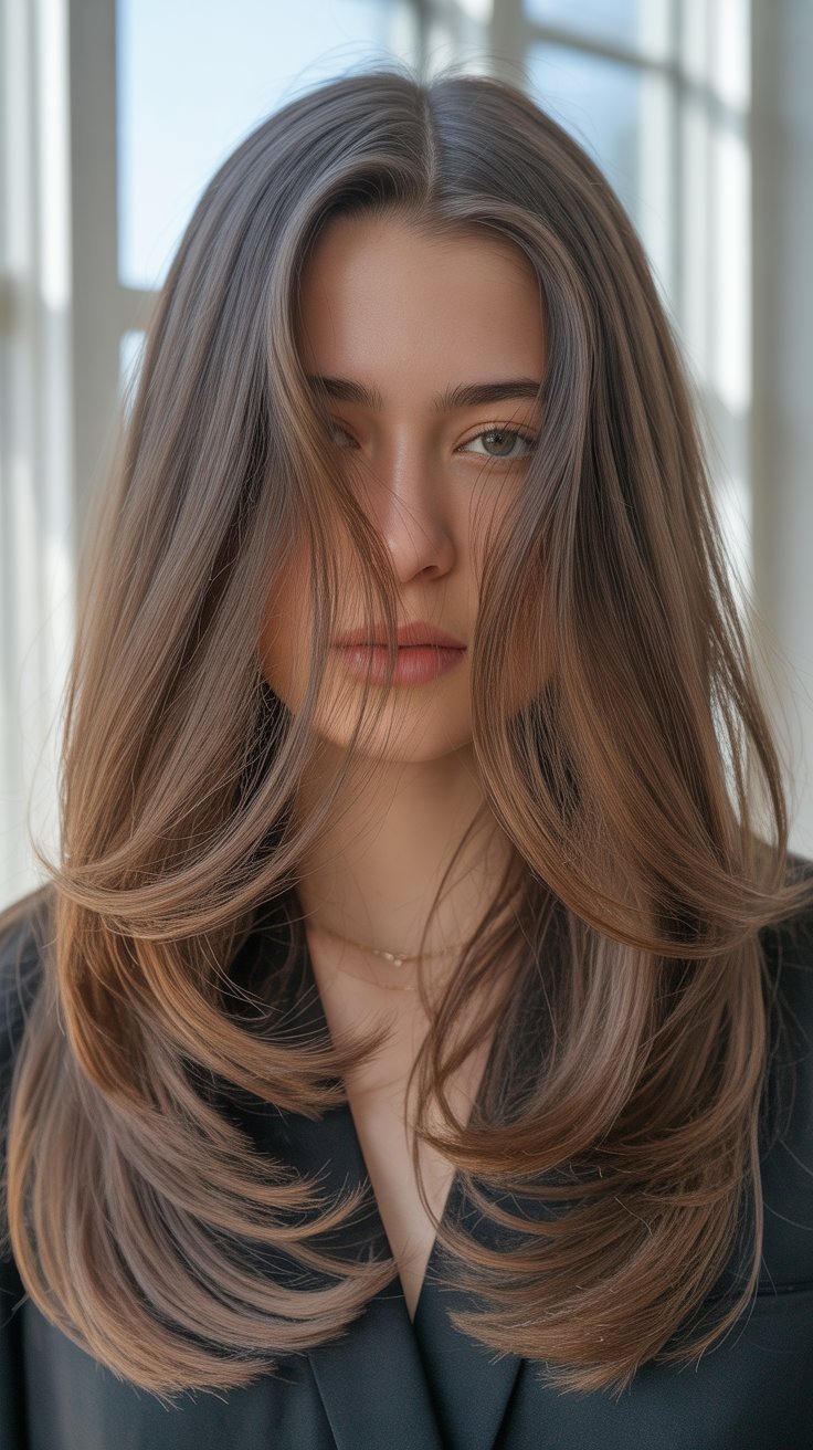 Long Hair Ideas Featuring Front Layers & Smooth Back